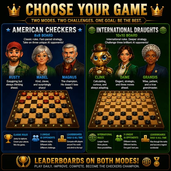 Checkers board